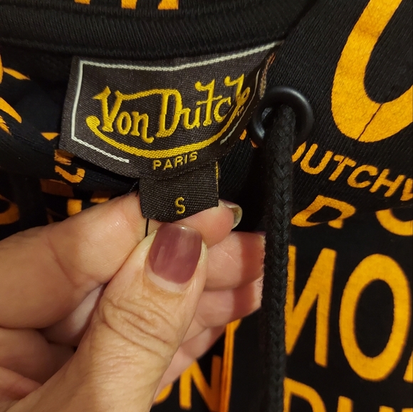 Orange and Black Von Dutch Hooded Sweatshirt size S Brand New with tag. - Picture 6 of 10